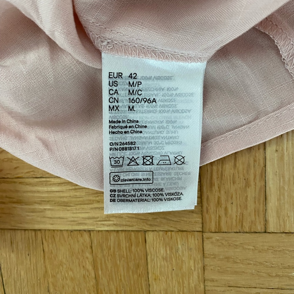 Pink Button Blouse - Picture 2 of 4